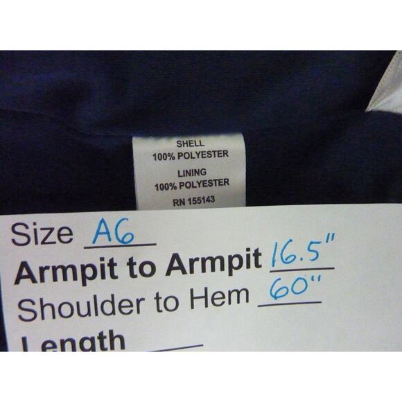 NWT Azazie Galicia Navy Halter Dress Size A6 - Picture 8 of 8